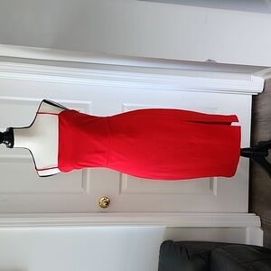 Express Woman's Red dress spaghetti adjustable straps, size medium, Gently Worn